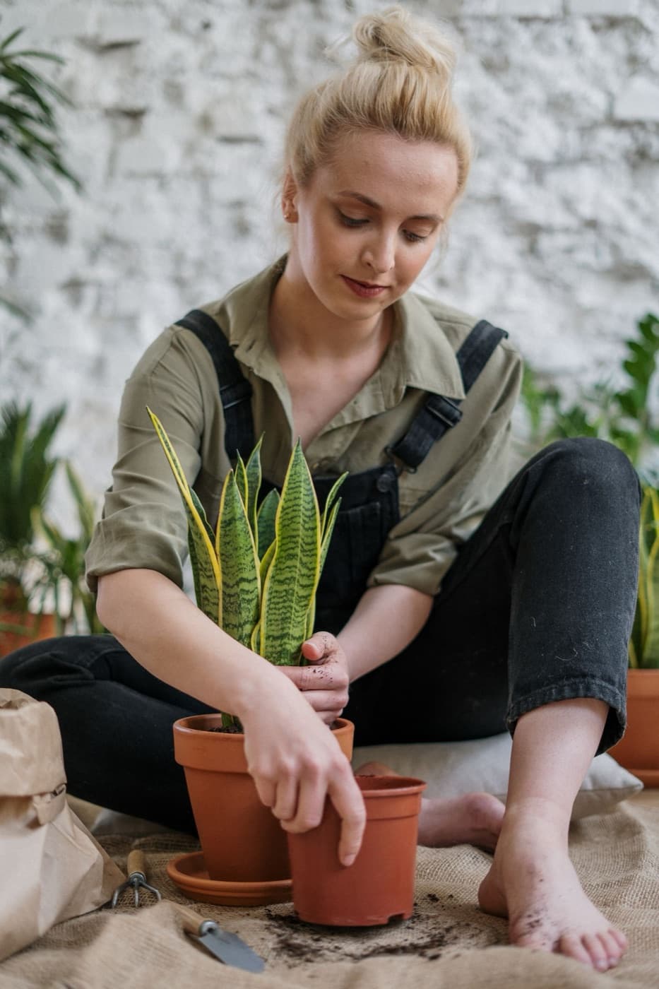 Participant engaged in a hands-on everyday activity, building daily living skills